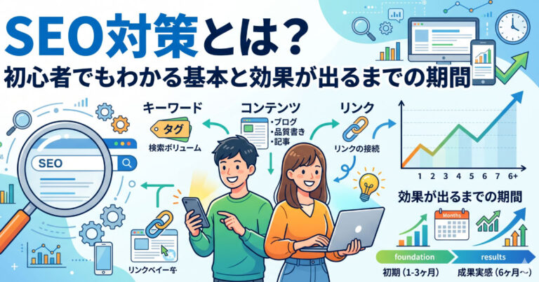 SEO対策とは？初心者でもわかる基本と効果が出るまでの期間